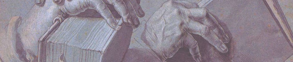 Albrecht Durer, Two Hands Holding a Pair of Books