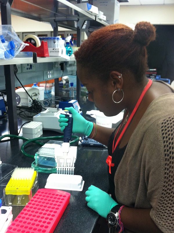 The author at work in the lab at K-RITH.